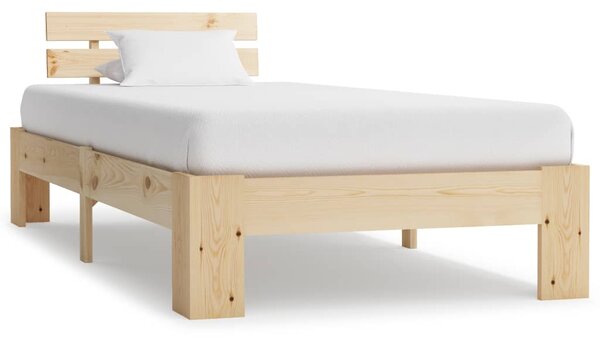 VidaXL Okvir za krevet od masivne borovine 100 x 200 cm