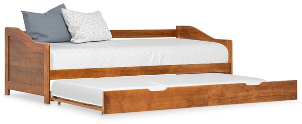 VidaXL Okvir za krevet na razvlačenje od borovine boja meda 90x200 cm