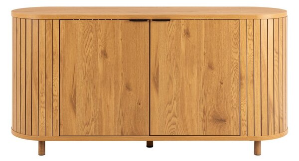 Komoda u dekoru hrasta u prirodnoj boji 160x80x45 cm Colima – Actona