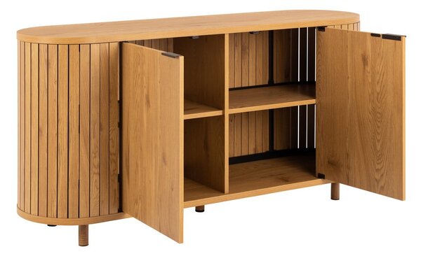 Komoda u dekoru hrasta u prirodnoj boji 160x80x45 cm Colima – Actona