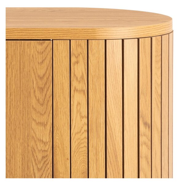 Komoda u dekoru hrasta u prirodnoj boji 160x80x45 cm Colima – Actona