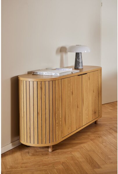 Komoda u dekoru hrasta u prirodnoj boji 160x80x45 cm Colima – Actona