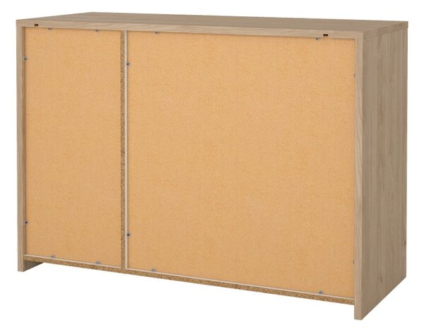 Bijela/u prirodnoj boji komoda u dekoru hrasta 119x84x48 cm Next – Tvilum