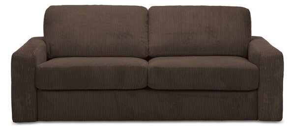 Smeđa sklopiva sofa od samta 195 cm Nona – Makamii