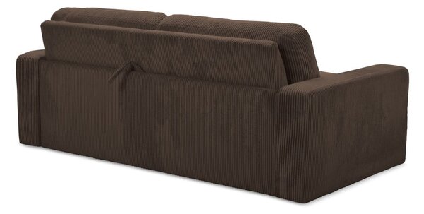 Smeđa sklopiva sofa od samta 195 cm Nona – Makamii