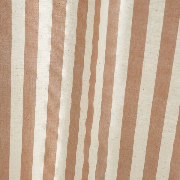 Prozirna zavjesa boja terakote 140x183 cm Zanzibar Stripe – Pineapple Elephant
