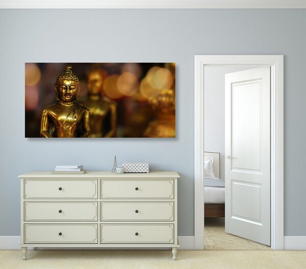 Slika Buddha s apstraktnom pozadinom