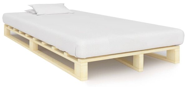 Okvir za krevet od paleta od masivne borovine 120 x 200 cm