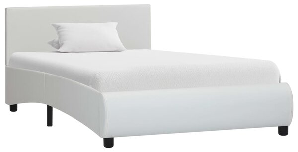 VidaXL Okvir za krevet od umjetne kože bijeli 100 x 200 cm