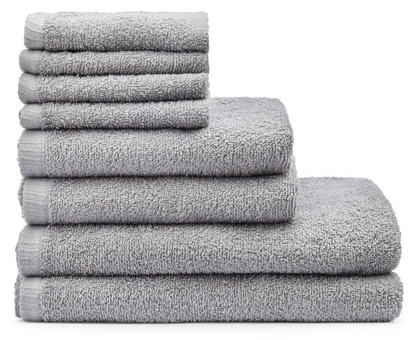 Sivi brzosušeći/od frotira pamučni set ručnika 8 kom Quick Dry – Catherine Lansfield