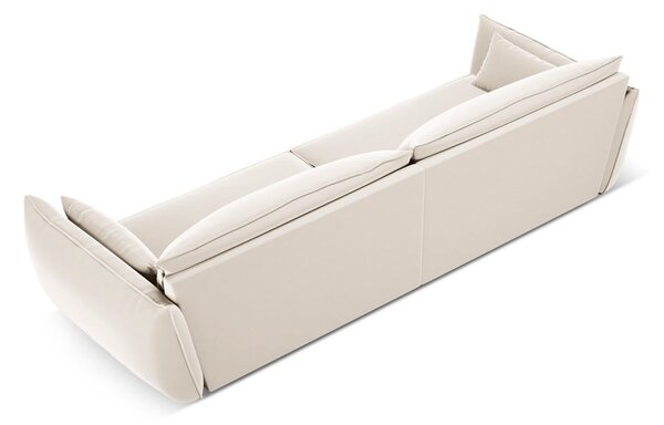 Bež baršunasta sofa 248 cm Vanda – Mazzini Sofas