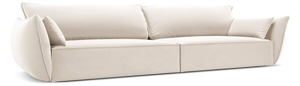 Bež baršunasta sofa 248 cm Vanda – Mazzini Sofas