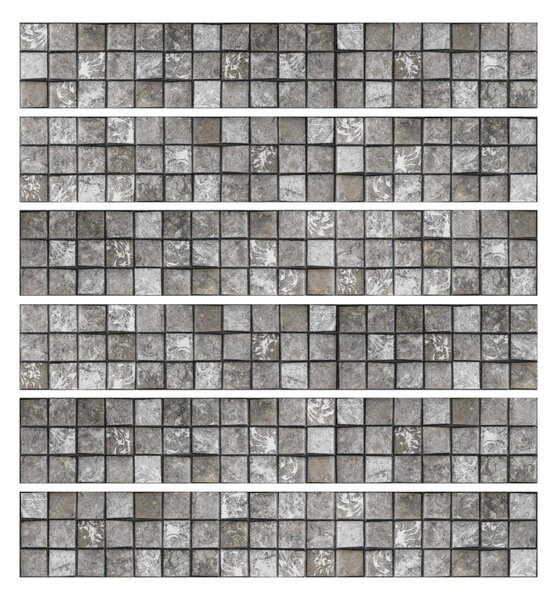 Set od 6 zidnih samoljepljivih naljepnica Ambiance Stickers Friezes Tiles Stone, 5 x 30 cm