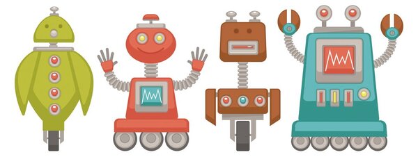 Tapeta obitelj robota