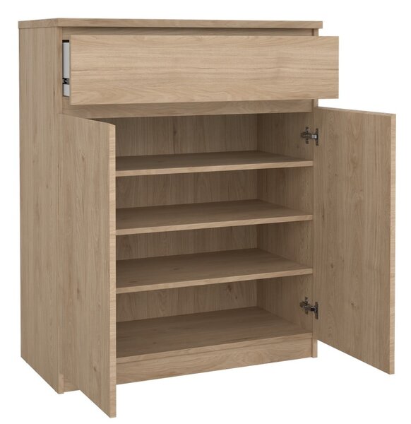 Komoda u dekoru hrasta u prirodnoj boji 80x100x40 cm Naia – Tvilum