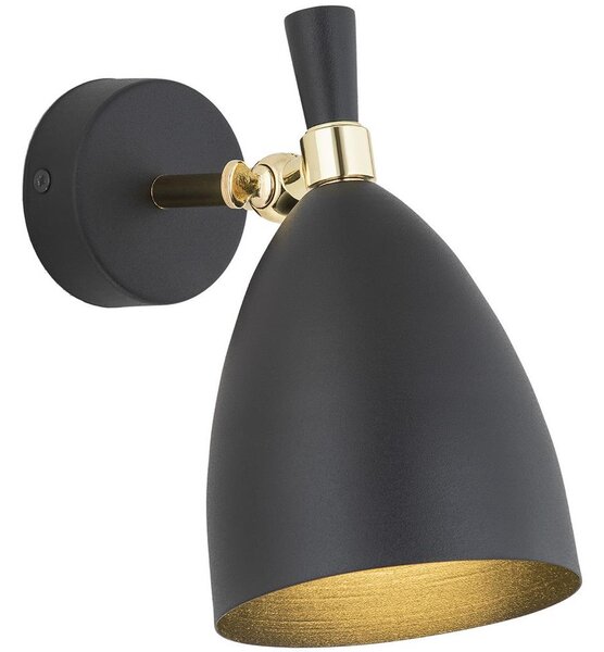 Argon 4701 - Zidna svjetiljka CHARLOTTE 1xE27/15W/230V crna/zlatna