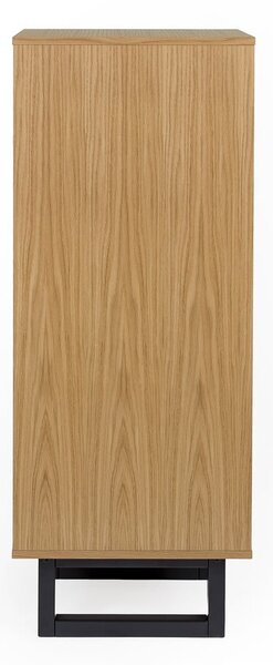 Komoda s detaljima od hrastovog drveta Woodman Camden Herringbone, 40 x 123 cm