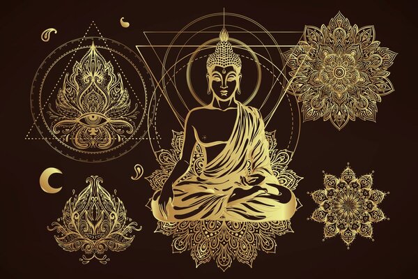Slika zlatni Buddha