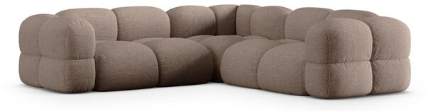 Smeđa kutna garnitura Loretto – Cosmopolitan Design