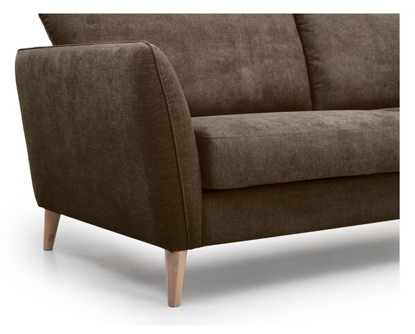 Smeđi kauč Scandic Paris, 206 cm