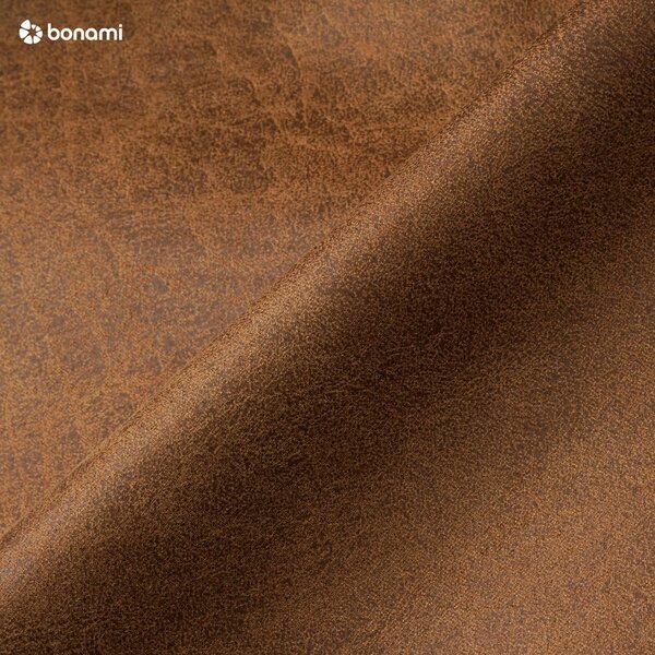 Cognac smeđa sofa od imitacije kože Scandic Rate