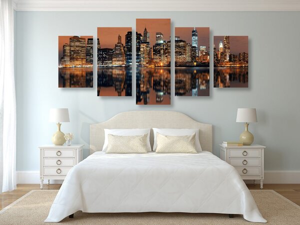 5-dijelna slika grad Manhattan