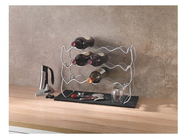 Stalak na tri razine za 12 vinskih boca Metaltex Wine, dužina 45 cm