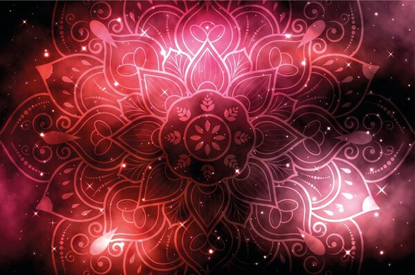 Tapeta Mandala s galaktičkom pozadinom