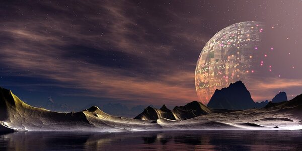 Slika futuristički planet