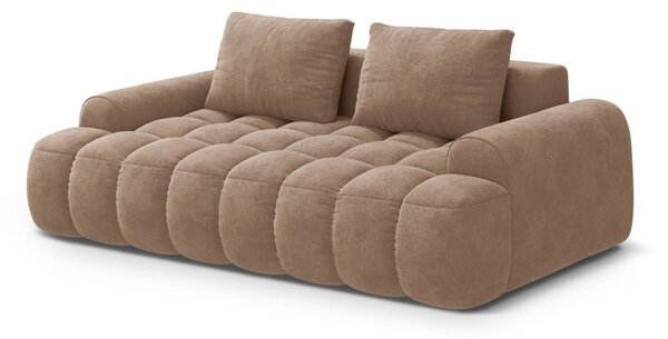 Svjetlo smeđa baršunasti sofa 200 cm Linz – Cosmopolitan Design