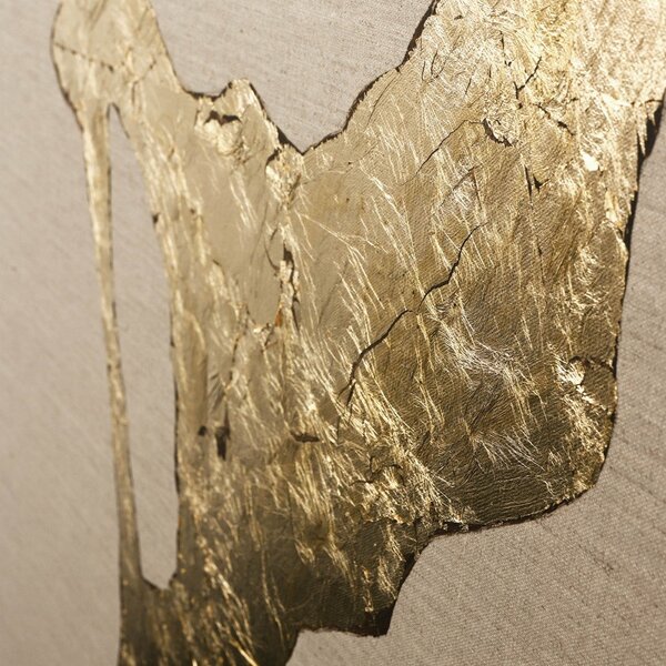 Ručno oslikana slika 90x120 cm Wild Horizon Gold – Malerifabrikken