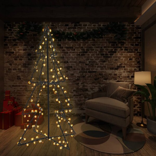 VidaXL Stožasto božićno drvce unutarnje i vanjsko 240 LED 115 x 150 cm
