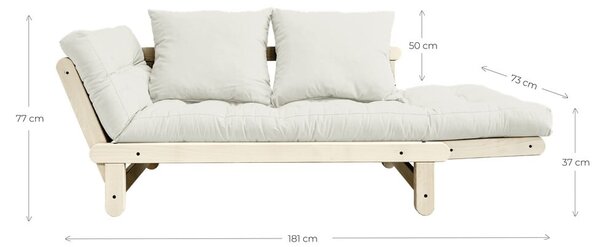 Podesivi kauč Karup Design Beat Natural Clear/Wheat Beige