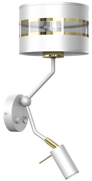 Zidna lampa ULTIMO 1xE27/40W/230V + 1xGU10/MR11/7W bijela