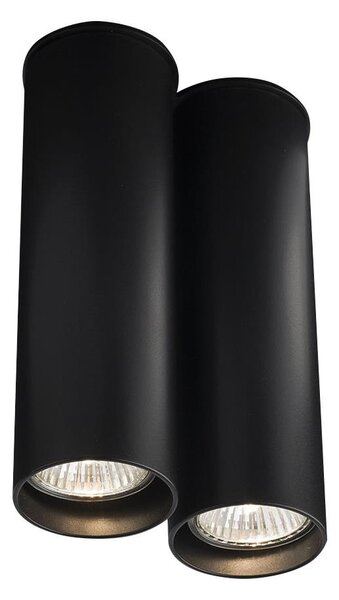Shilo 1113 - Stropna svjetiljka ARIDA 2xGU10/15W/230V 20 cm crna