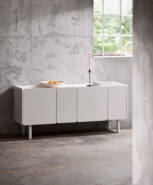 Bijela komoda 160x70x45 cm Bera – Unique Furniture