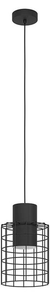 Eglo 43625 - Luster na sajli MILLIGAN 1xE27/40W/230V pr. 20 cm crna