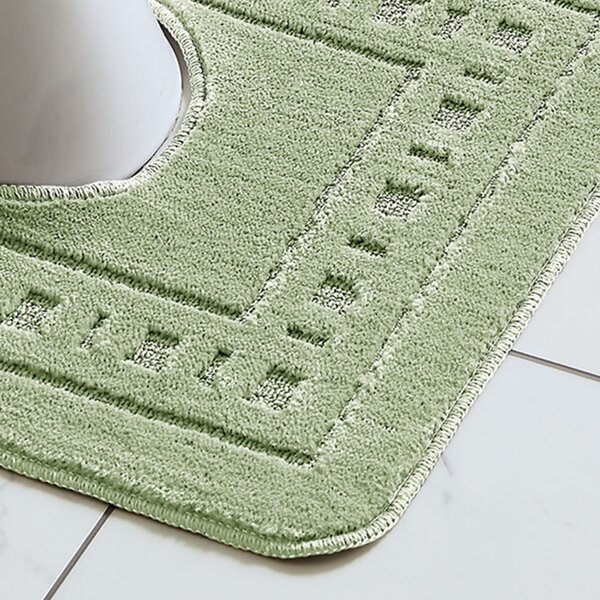 Svijetlo zelene kupaonske prostirke u setu 2 kom za WC 50x80 cm Armoni – Catherine Lansfield