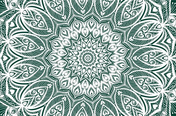 Tapeta Mandala harmonije na zelenoj pozadini