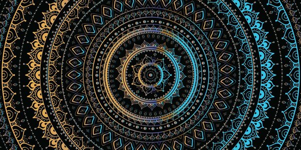 Slika Mandala s uzorkom sunca