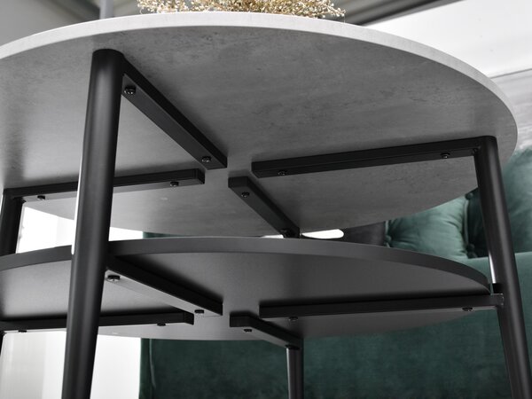 Stolić za kavu Randolf Xl (beton + crna)