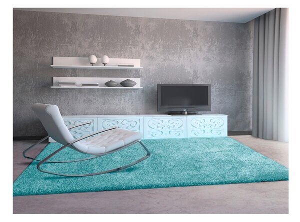 Svjetloplavi tepih Universal Aqua Liso, 57 x 110 cm