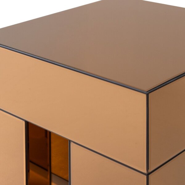 Pomoćni stol u sjajnom dekoru 45x45 cm Mirrox – WOOOD