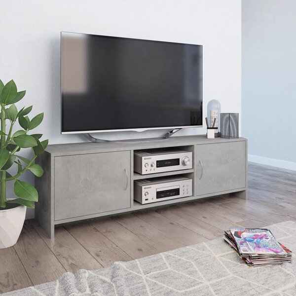 VidaXL TV ormarić od iverice siva boja betona 120 x 30 x 37,5 cm