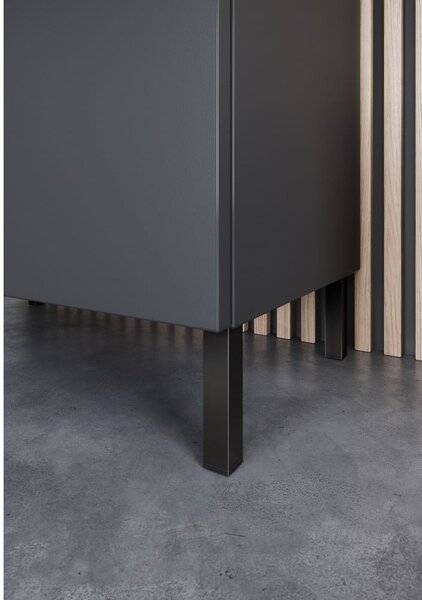 Antracitno sivi visok/uski kupaonski ormarić 30x120 cm Arcena – Germania