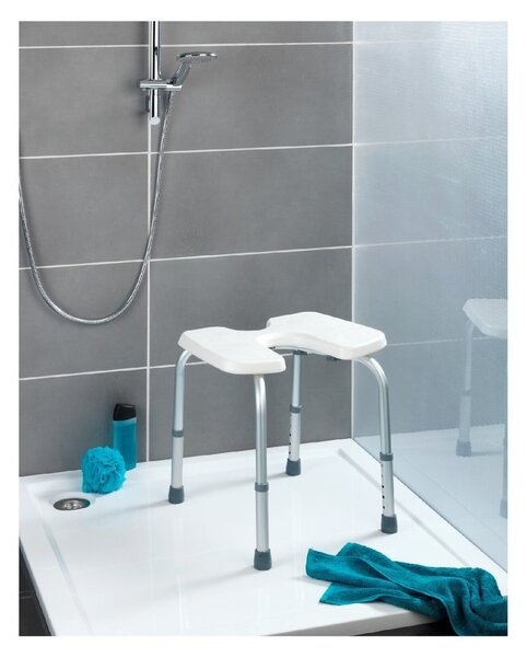 Tuš stolica Wenko Hygienic Stool White, 53 x 46 cm