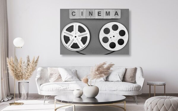 Slika filmska traka u crno-bijelom dizajnu