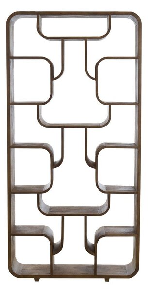 Regal od masivnog manga u tamnoj prirodnoj boji 100x200x30 cm Labare – Light & Living