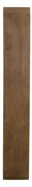 Regal od masivnog manga u tamnoj prirodnoj boji 100x200x30 cm Labare – Light & Living