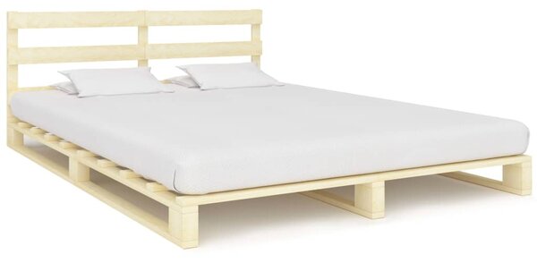 VidaXL Okvir za krevet od paleta od masivne borovine 200 x 200 cm